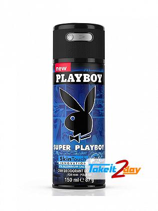 Playboy Super Playboy Deodorant Body Spray For Men 150 ML